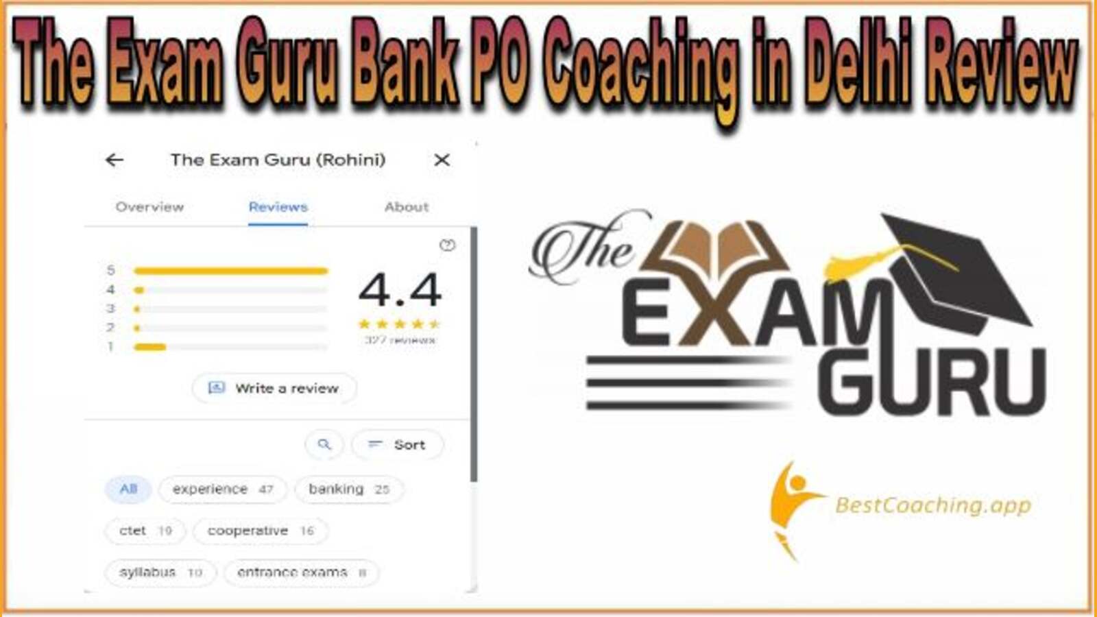 The Exam Guru Bank PO Coaching in Delhi Review