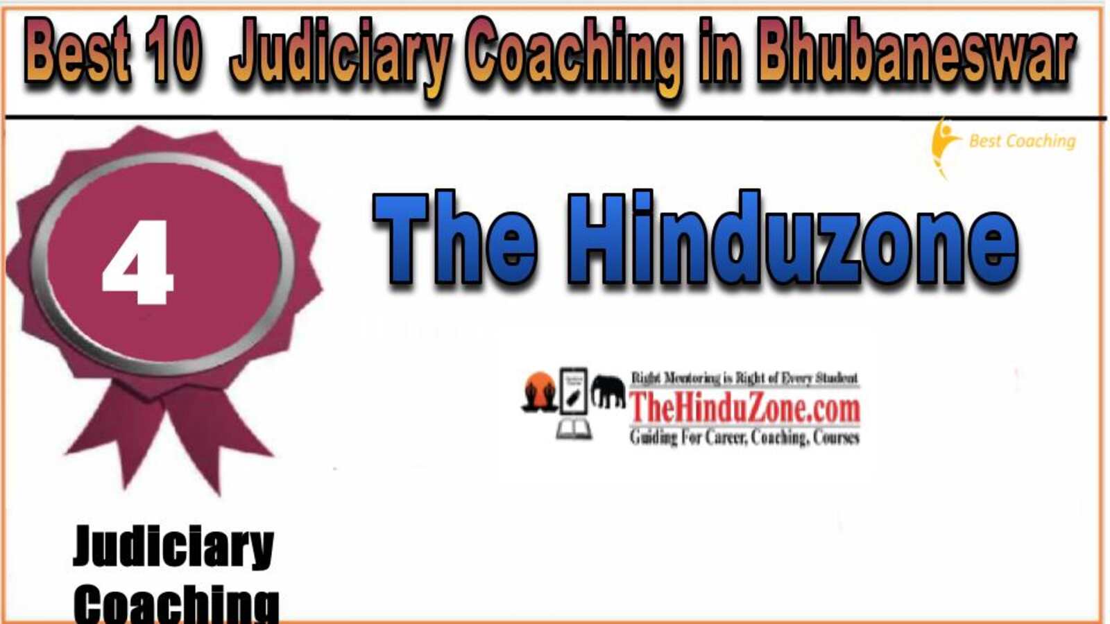 Rank 4. The Hinduzone IAS Best Judiciary Services Coaching in Bhubaneswar