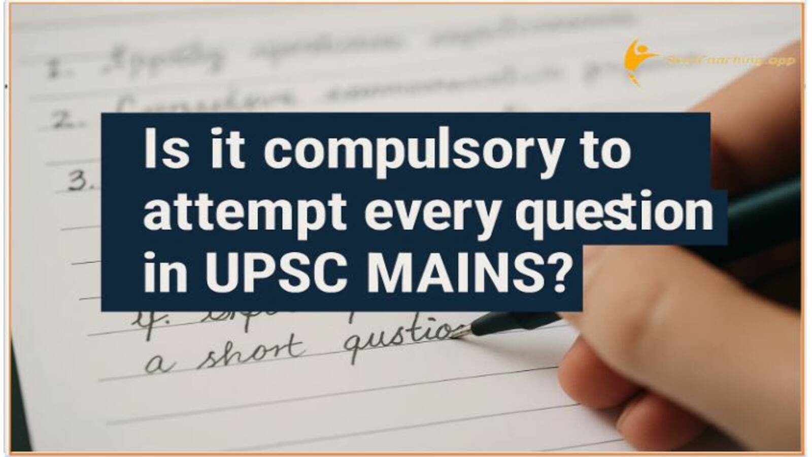 Is it imaportant to attemt every question in upsc mains
