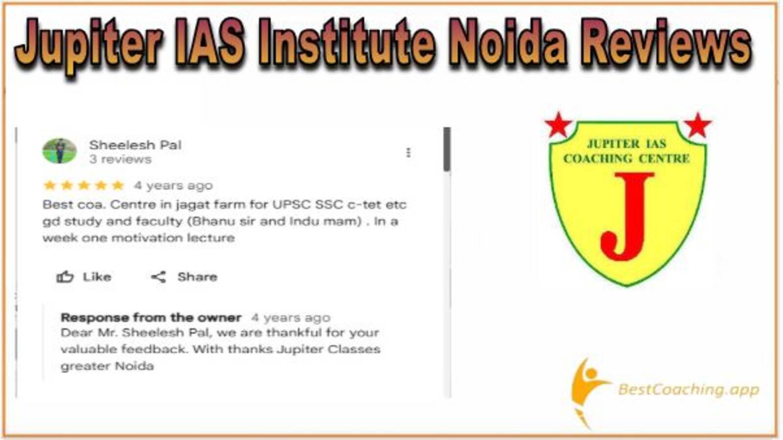 Reviews of Jupiter IAS Institute