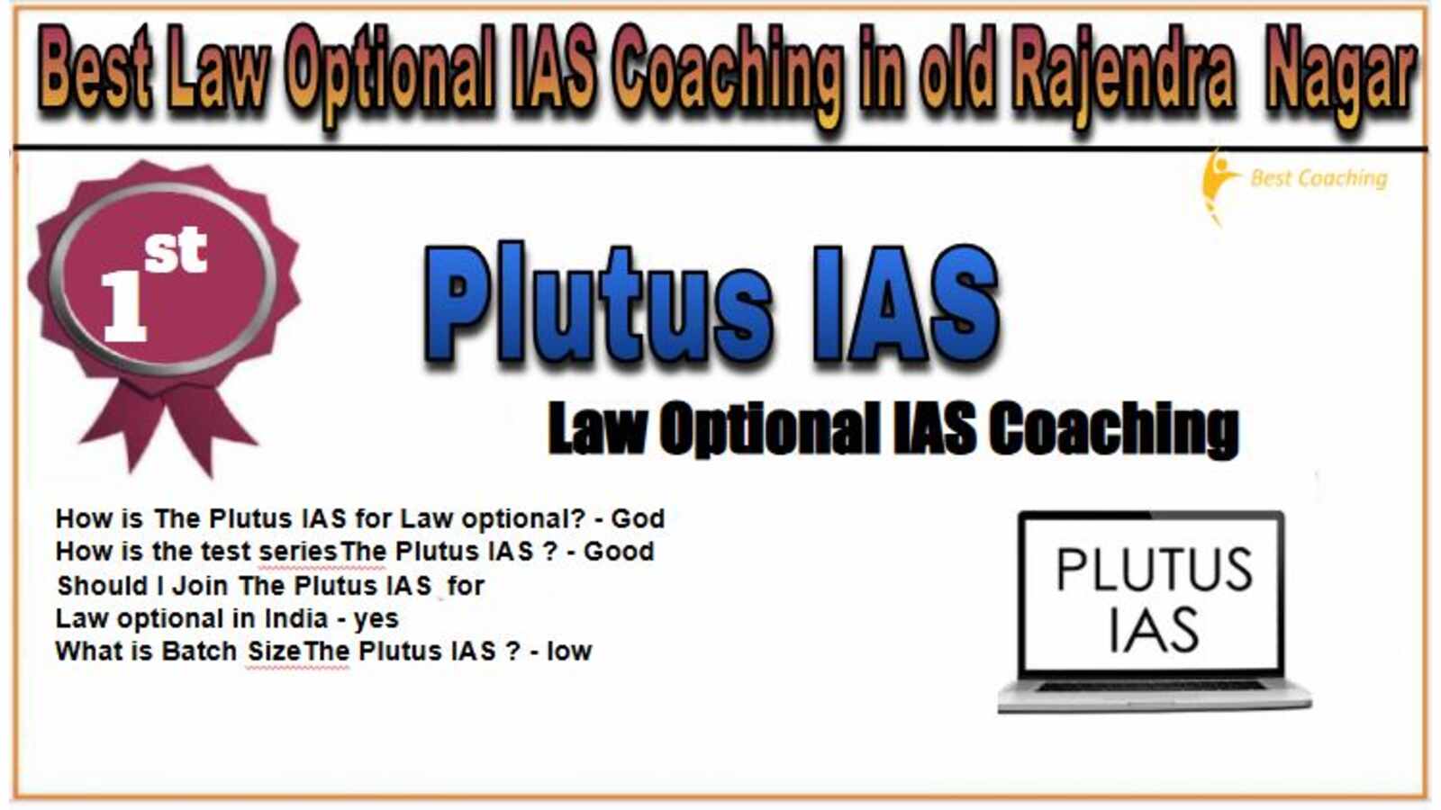 Plutus IAS Law optional IAS Coaching in old Rajendra nagar