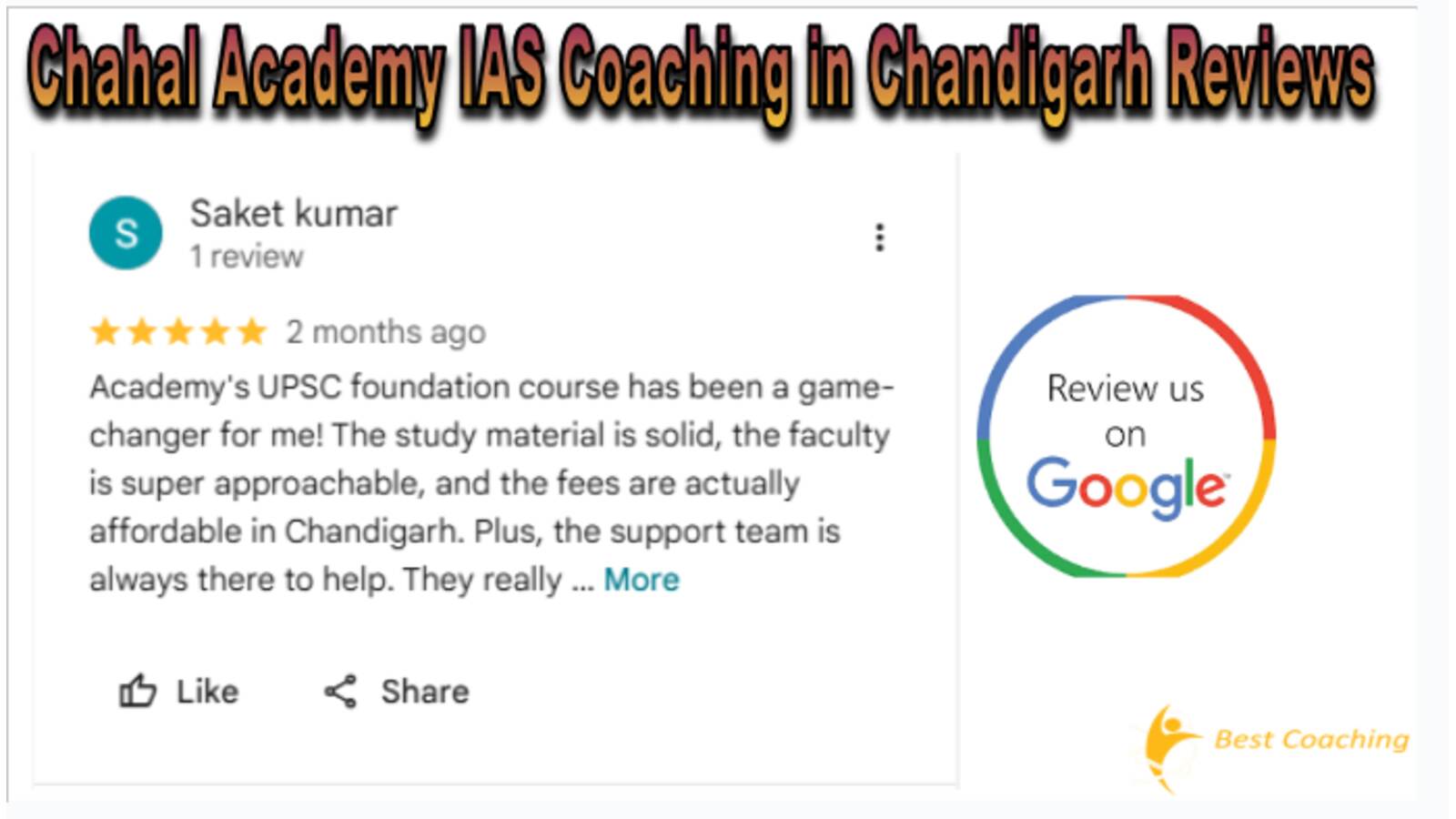 Chahal academy Chandigarh reviews