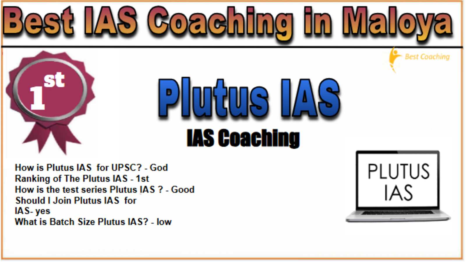 Plutus IAS Coaching in Maloya